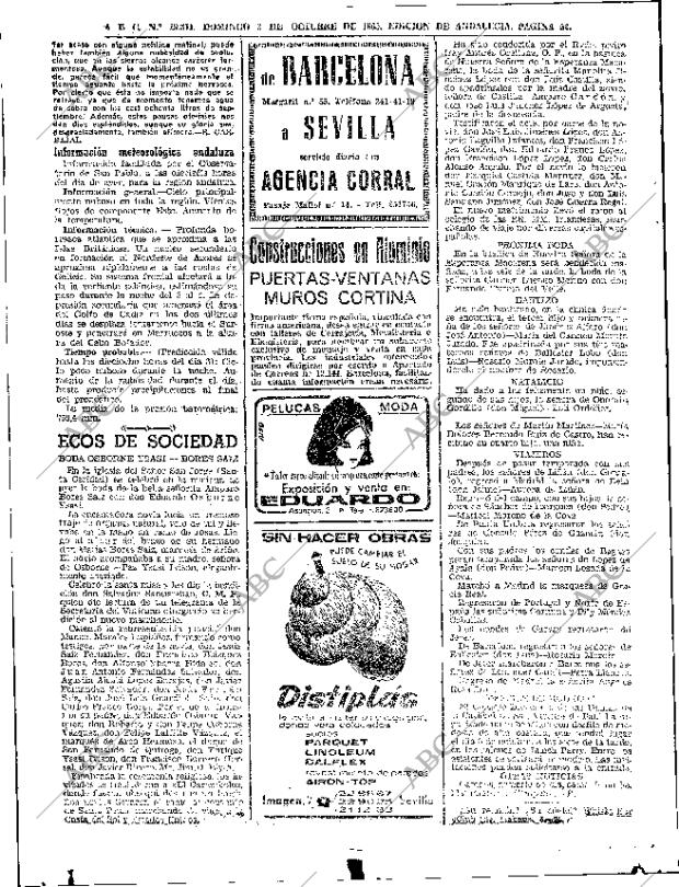 ABC SEVILLA 03-10-1965 página 52