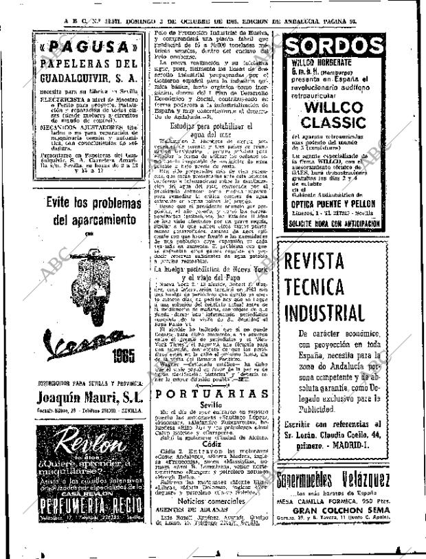 ABC SEVILLA 03-10-1965 página 56