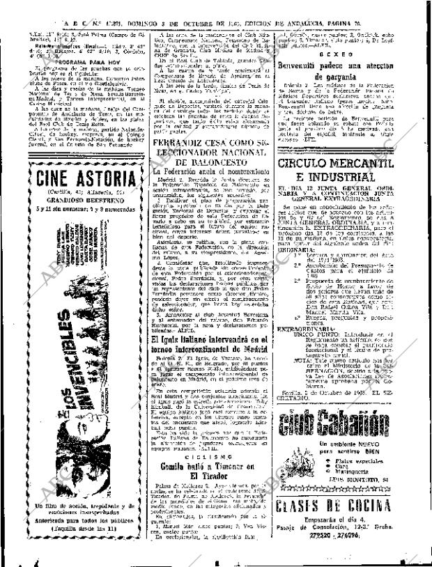 ABC SEVILLA 03-10-1965 página 70