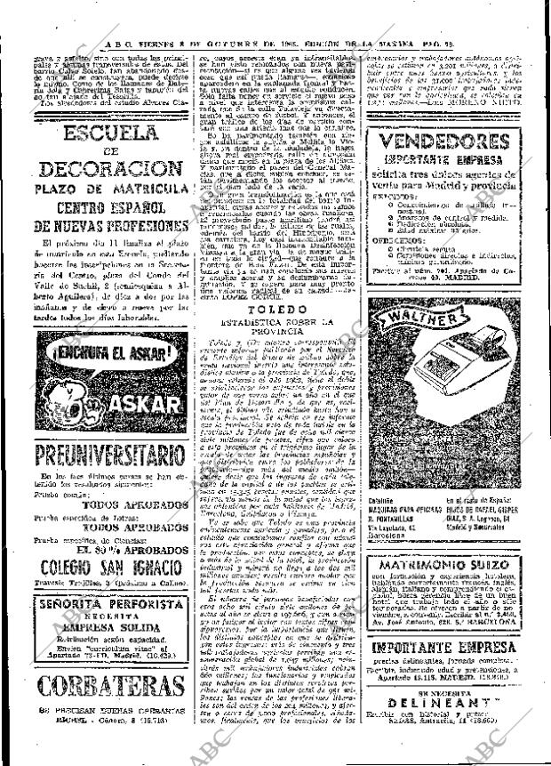 ABC MADRID 08-10-1965 página 70