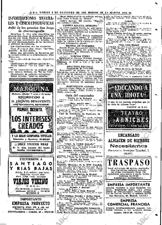 ABC MADRID 08-10-1965 página 93