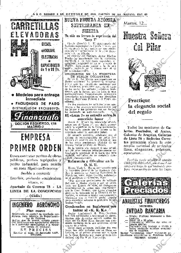 ABC MADRID 09-10-1965 página 62