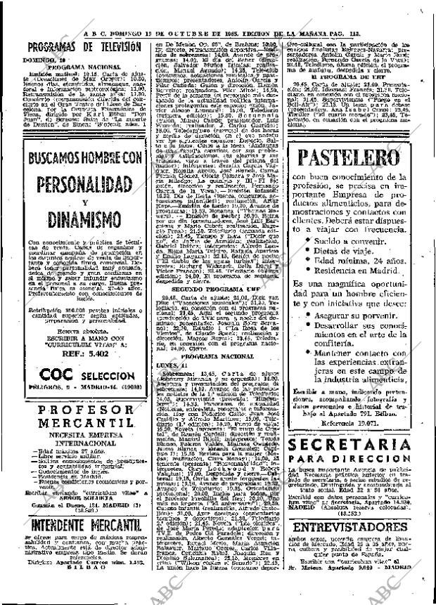 ABC MADRID 10-10-1965 página 113