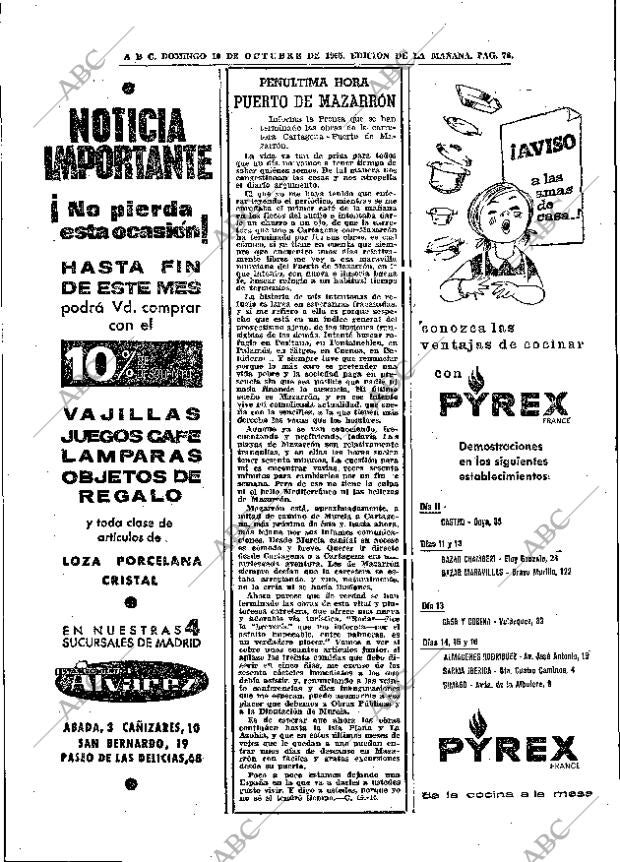 ABC MADRID 10-10-1965 página 78