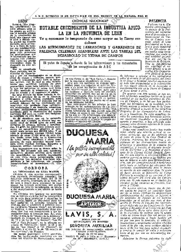 ABC MADRID 10-10-1965 página 81