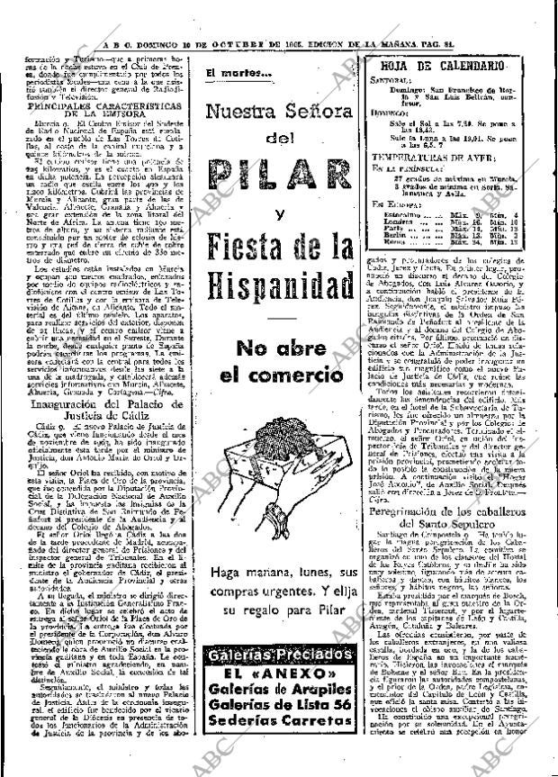 ABC MADRID 10-10-1965 página 84