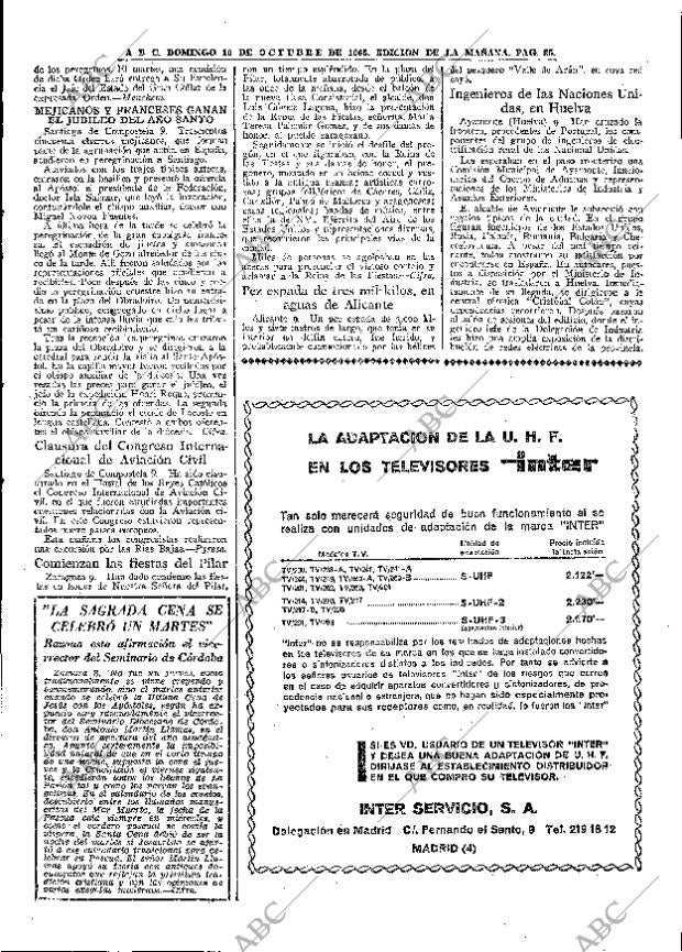ABC MADRID 10-10-1965 página 85