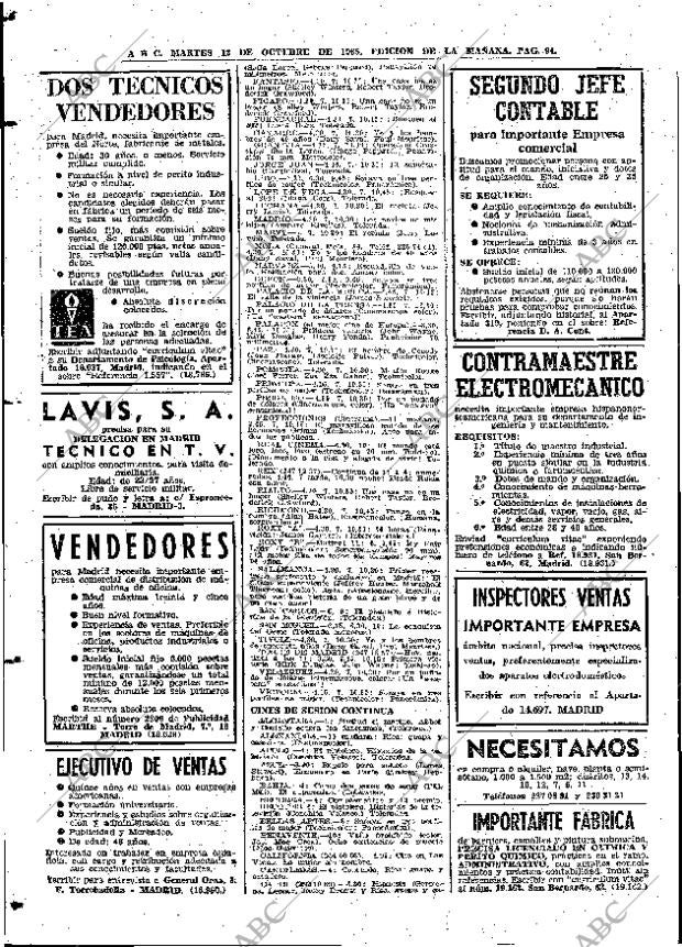 ABC MADRID 12-10-1965 página 94