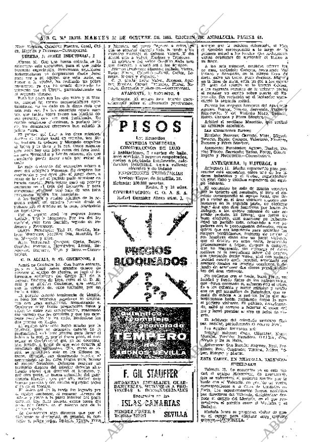 ABC SEVILLA 12-10-1965 página 64