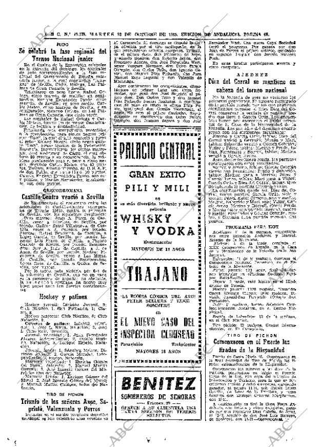 ABC SEVILLA 12-10-1965 página 68