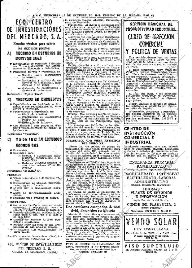 ABC MADRID 13-10-1965 página 62