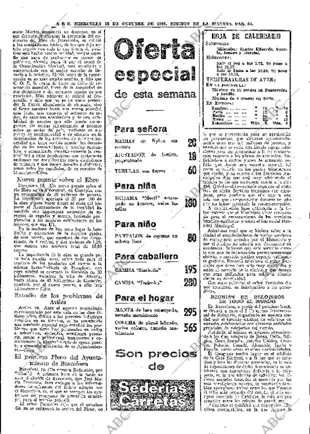 ABC MADRID 13-10-1965 página 64