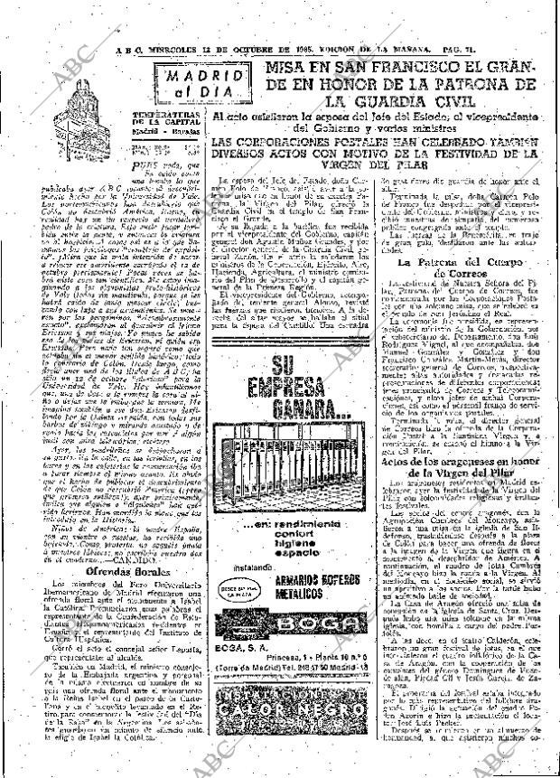 ABC MADRID 13-10-1965 página 71