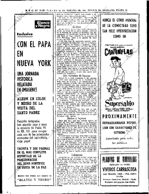 ABC SEVILLA 14-10-1965 página 56