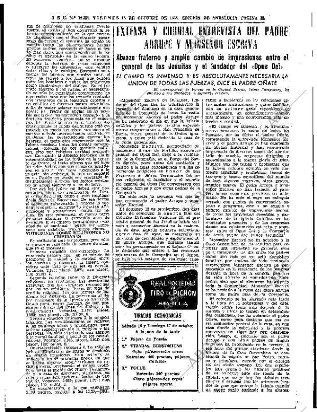 ABC SEVILLA 15-10-1965 página 33