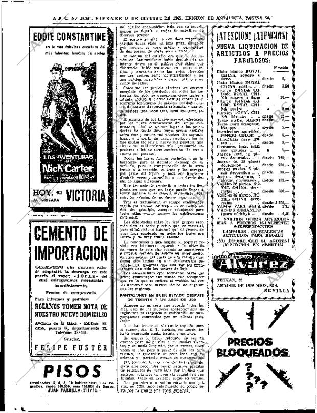 ABC SEVILLA 15-10-1965 página 54