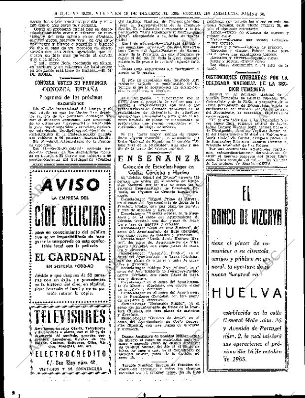 ABC SEVILLA 15-10-1965 página 58