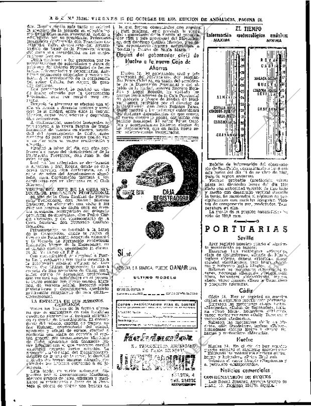ABC SEVILLA 15-10-1965 página 64