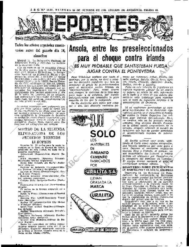 ABC SEVILLA 15-10-1965 página 65