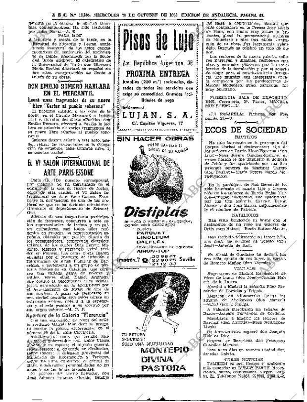 ABC SEVILLA 20-10-1965 página 44