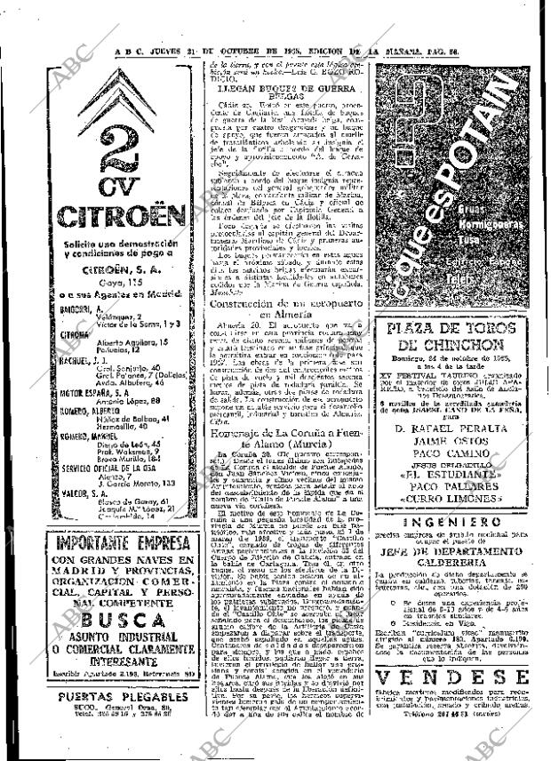 ABC MADRID 21-10-1965 página 66