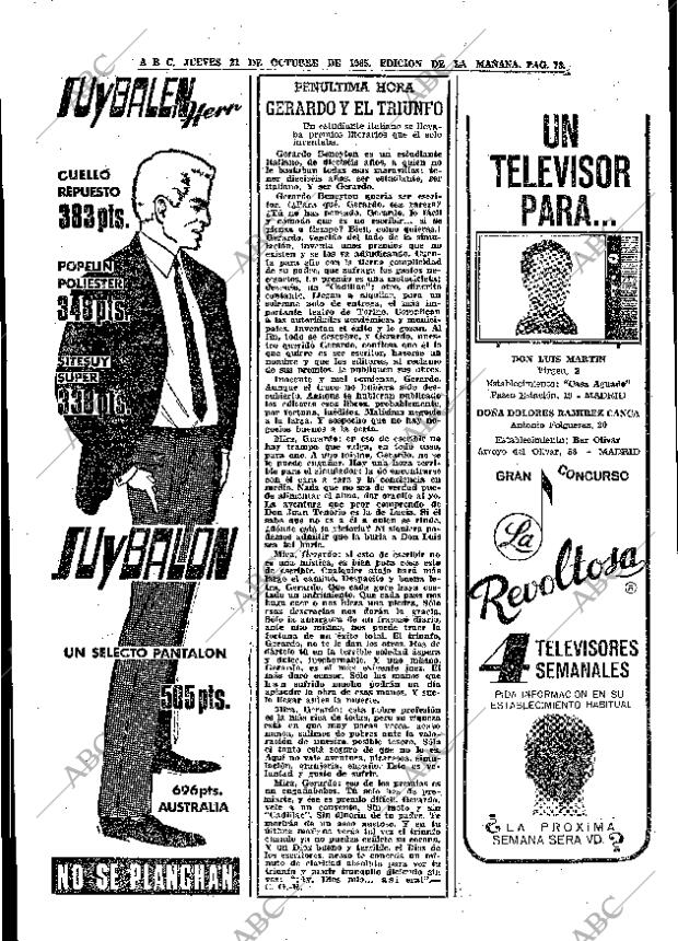 ABC MADRID 21-10-1965 página 78