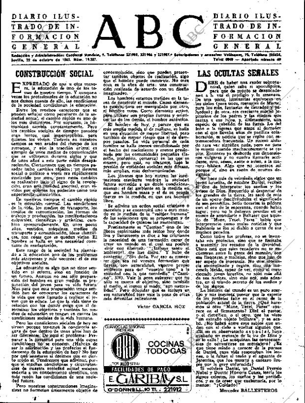 ABC SEVILLA 22-10-1965 página 3