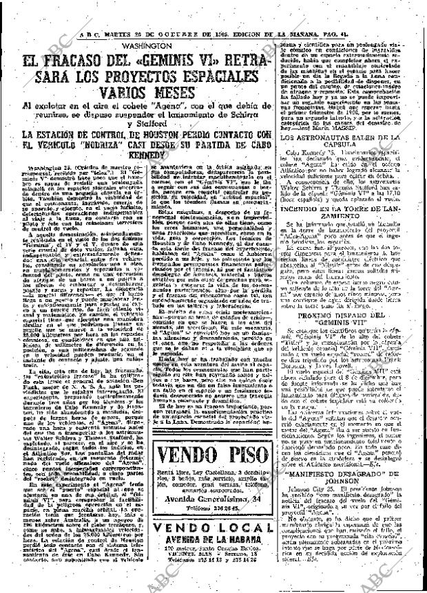 ABC MADRID 26-10-1965 página 41