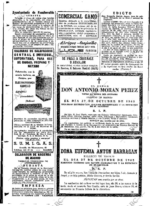 ABC MADRID 28-10-1965 página 108