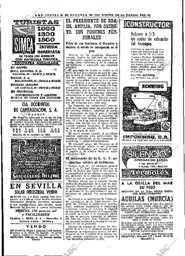 ABC MADRID 28-10-1965 página 52