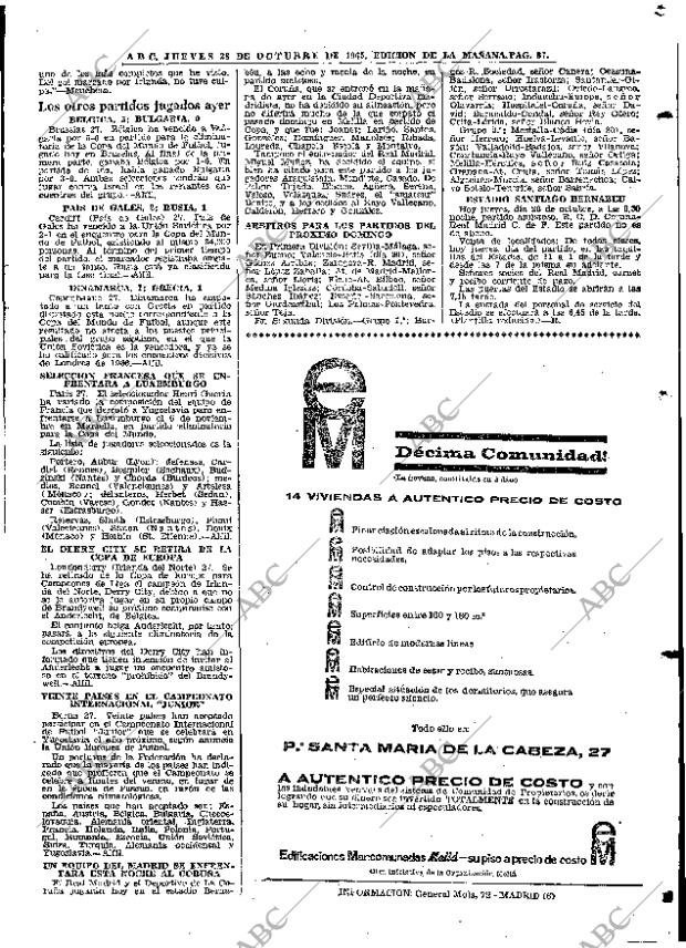 ABC MADRID 28-10-1965 página 87