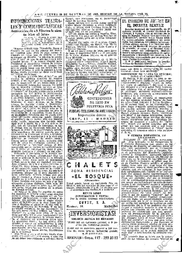 ABC MADRID 28-10-1965 página 91