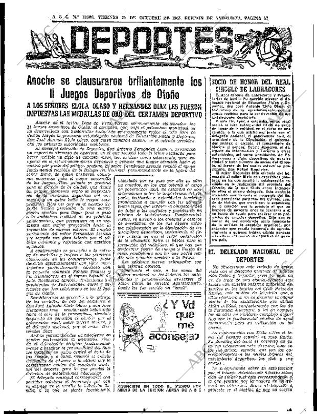 ABC SEVILLA 29-10-1965 página 57