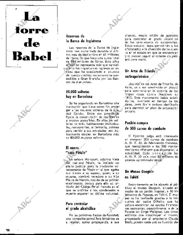 BLANCO Y NEGRO MADRID 30-10-1965 página 12