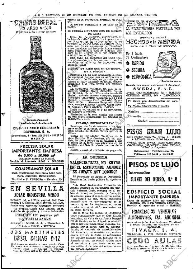 ABC MADRID 31-10-1965 página 102