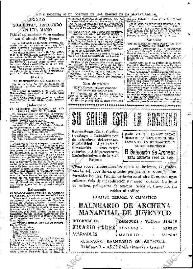 ABC MADRID 31-10-1965 página 103