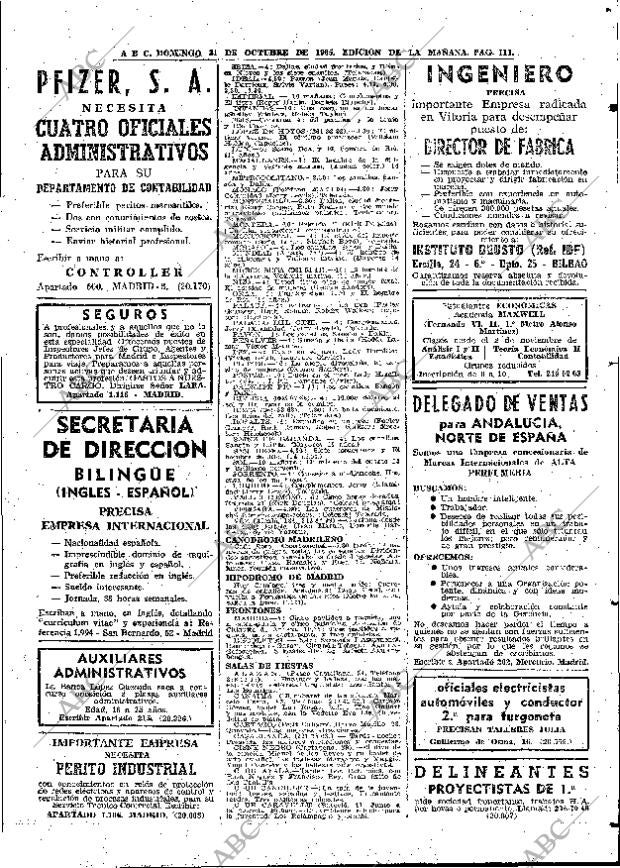 ABC MADRID 31-10-1965 página 111