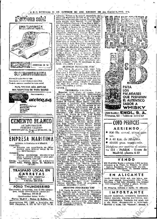 ABC MADRID 31-10-1965 página 113
