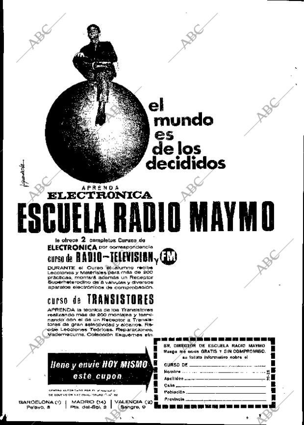 ABC MADRID 31-10-1965 página 62