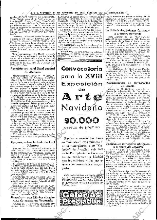ABC MADRID 31-10-1965 página 74
