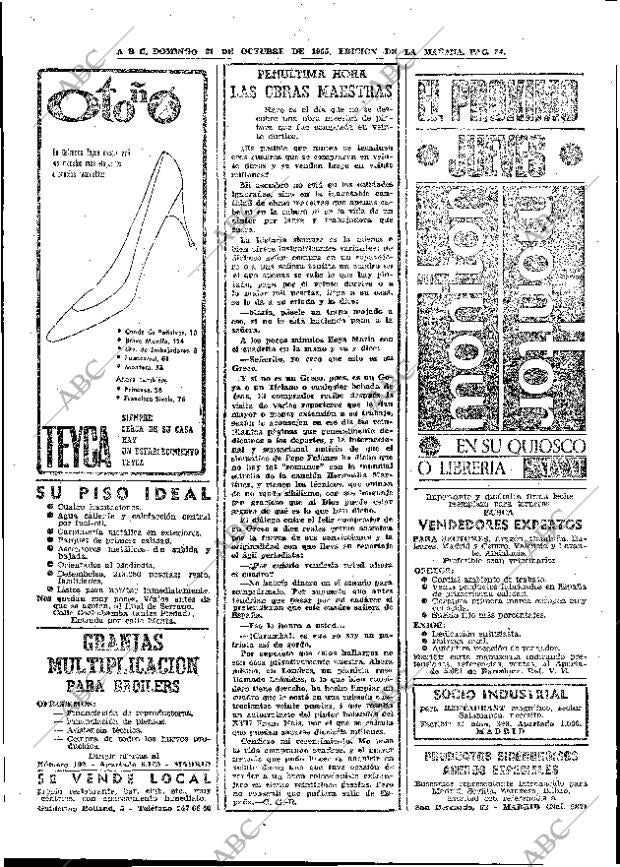 ABC MADRID 31-10-1965 página 84