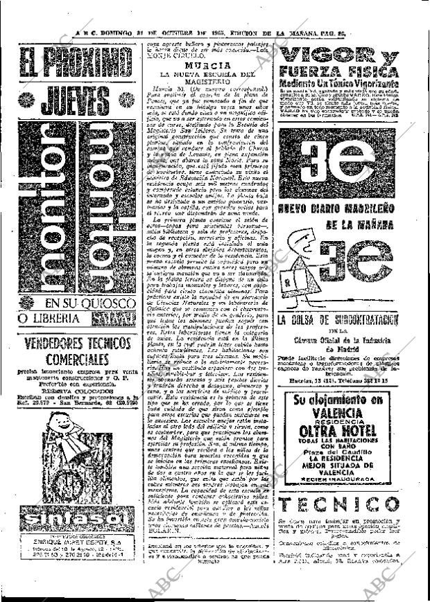 ABC MADRID 31-10-1965 página 86