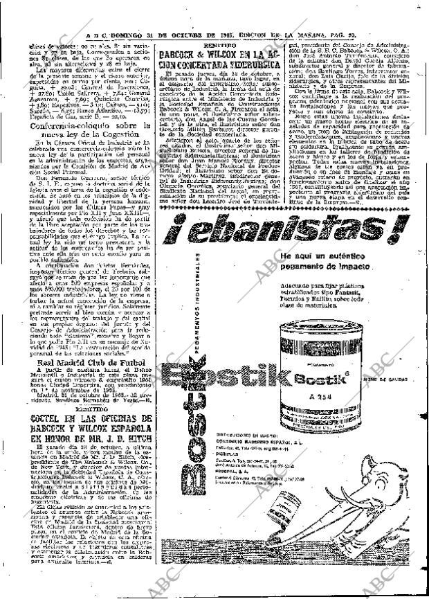 ABC MADRID 31-10-1965 página 99