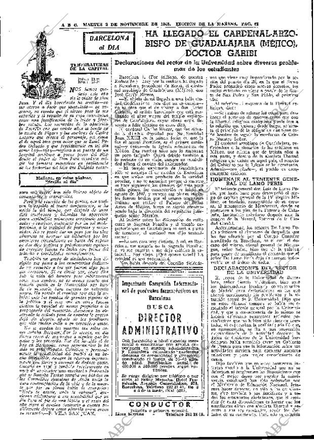 ABC MADRID 02-11-1965 página 63