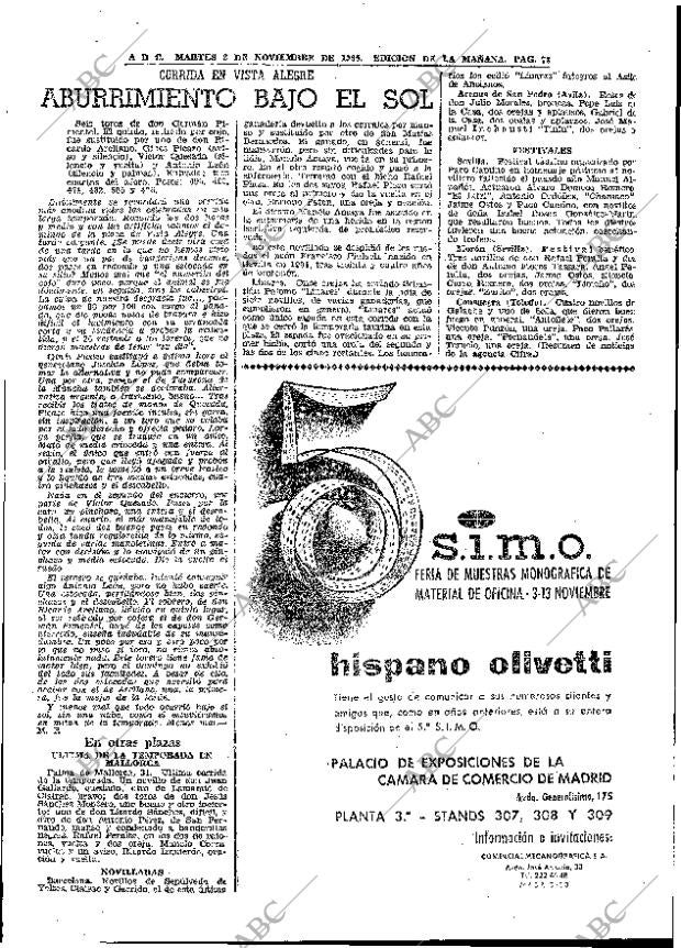 ABC MADRID 02-11-1965 página 73