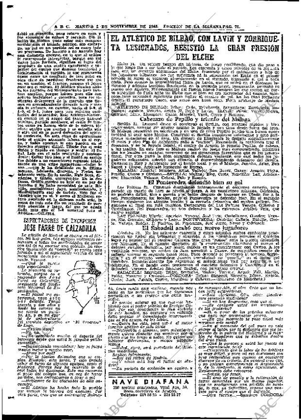 ABC MADRID 02-11-1965 página 76