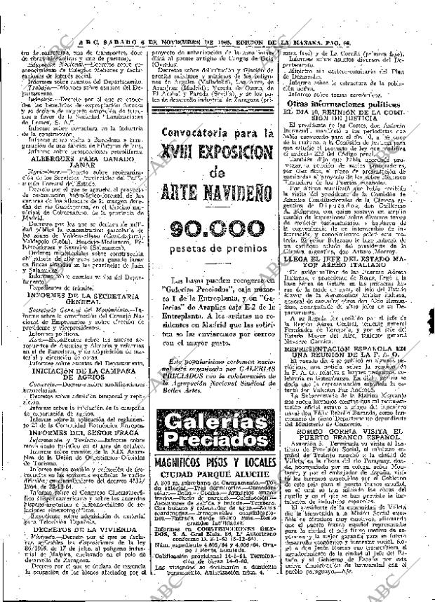 ABC MADRID 06-11-1965 página 66