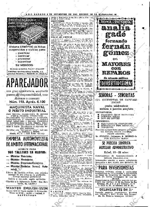 ABC MADRID 06-11-1965 página 97