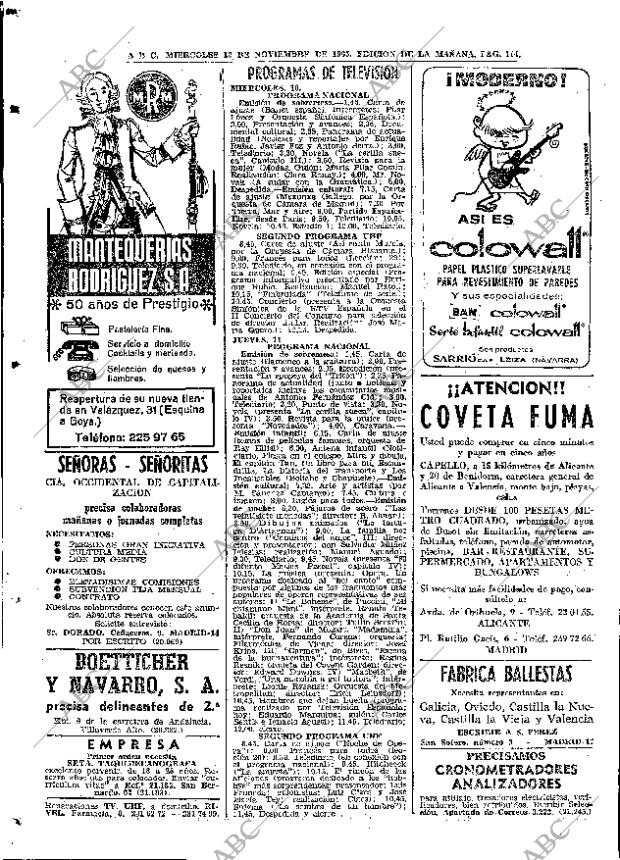 ABC MADRID 10-11-1965 página 114