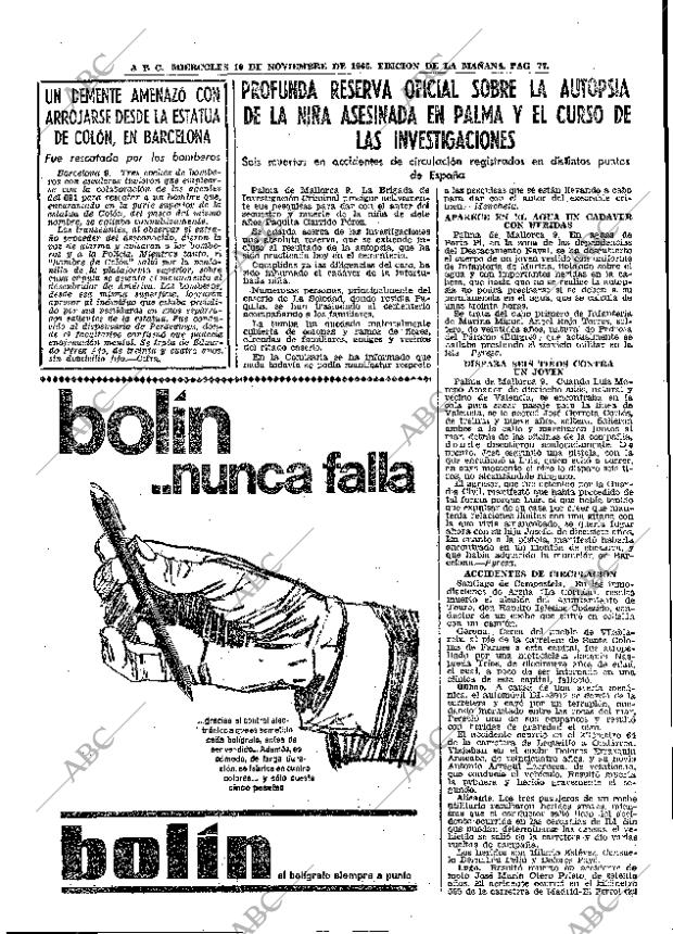 ABC MADRID 10-11-1965 página 77